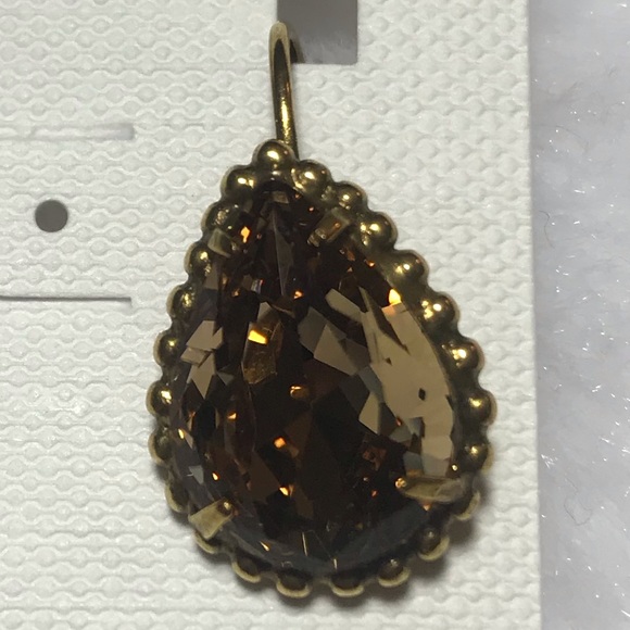 NWT SORRELLI pear cut drop neutral territory tan - Picture 4 of 7